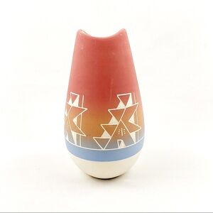 Handmade southwestern style ceramic vase